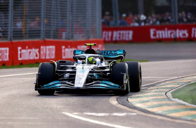 44 Lewis Hamilton GBR, Mercedes AMG Petronas F1 Team , F1 Grand Prix of Australia at Melbourne Grand Prix Circuit on April 8, 2022 in Melbourne, Australia Photo by HOCH ZWEI Melbourne Australia
