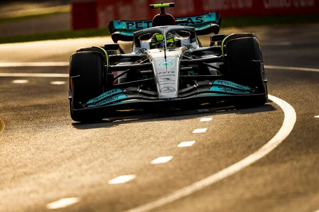 44 Lewis Hamilton GBR, Mercedes AMG Petronas F1 Team , F1 Grand Prix of Australia at Melbourne Grand Prix Circuit on April 8, 2022 in Melbourne, Australia Photo by HOCH ZWEI Melbourne Australia