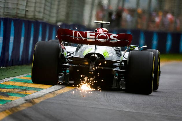 44 Lewis Hamilton GBR, Mercedes AMG Petronas F1 Team , F1 Grand Prix of Australia at Melbourne Grand Prix Circuit on April 8, 2022 in Melbourne, Australia Photo by HOCH ZWEI Melbourne Australia
