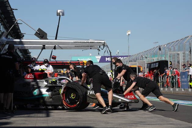FORMULA 1 ROLEX AUSTRALIAN GRAND PRIX 2022 08 04 2022, Albert Park, Melbourne, FORMULA 1 ROLEX AUSTRALIAN GRAND PRIX 2022 , in picture Lewis Hamilton GBR , Mercedes AMG Petronas Formula One Team nordphotoxGmbHx xBratic nph00250