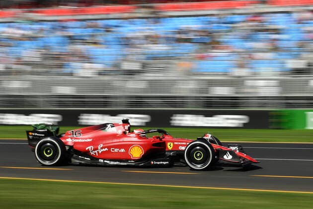 AUSTRALIAN F1 GRAND PRIX, Charles Leclerc of Ferrari during Practice 1 for the Formula 1 Australian Grand Prix 2022 at the Albert Park Grand Prix Circuit in Melbourne, Friday, April 8, 2022. ( NO ARCHIVING, EDITORIAL USE ONLY, NO USE IN BOOKS WITHOUT CONSENT MELBOURNE VIC AUSTRALIA  Copyright: xJOELxCARRETTx 20220408001644979086