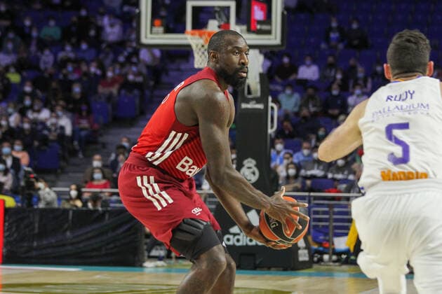 April 8, 2022, MADRID, MADRID, SPAIN: Othello Hunter of FC Bayern Munchen in action during Turkish Airlines Euroleague basketball match between Real Madrid and of FC Bayern Munchen at Wizink Center on April 08, 2022 in Madrid, Spain. MADRID SPAIN - ZUMAa181 20220408_zaa_a181_015 Copyright: xIrinaxR.xHipolitox