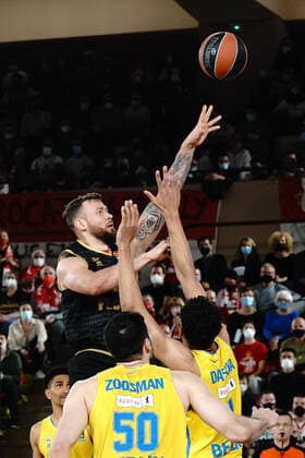 Donatas Motiejunas (AS Monaco) BASKETBALL : Monaco vs Alba Berlin - Euroleague - Monaco - 08 04 2022 NorbertScanella Panoramic 