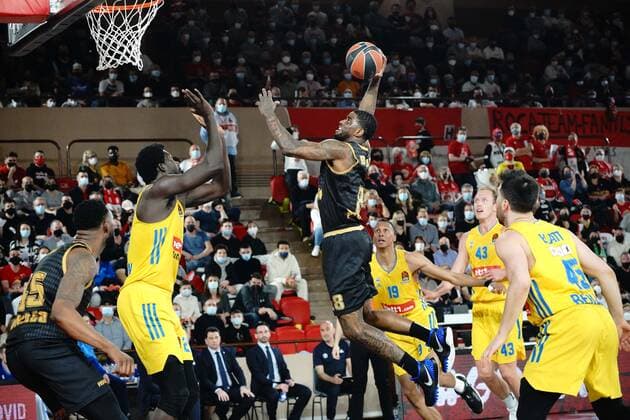 Dwayne Bacon (AS Monaco) BASKETBALL : Monaco vs Alba Berlin - Euroleague - Monaco - 08 04 2022 NorbertScanella Panoramic 