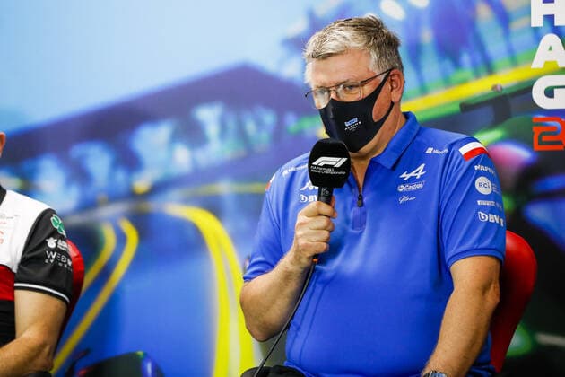 SZAFNAUER Otmar, Team Principal of Alpine F1 Team, portrait, press conference, PK, Pressekonferenz during the Formula 1 Heineken Australian Grand Prix 2022, 3rd round of the 2022 FIA Formula One World Championship, WM, Weltmeisterschaft on the Albert Park Circuit, from April 8 to 10, 2022 in Melbourne, Australia - F1 - AUSTRALIAN GRAND PRIX 2022 DPPI Panoramic  00122008__V2_8565.JPG_