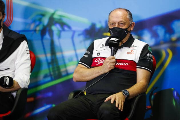 VASSEUR Frederic (fra), Team Principal of Alfa Romeo F1 Team ORLEN, portrait, press conference, PK, Pressekonferenz during the Formula 1 Heineken Australian Grand Prix 2022, 3rd round of the 2022 FIA Formula One World Championship, WM, Weltmeisterschaft on the Albert Park Circuit, from April 8 to 10, 2022 in Melbourne, Australia - F1 - AUSTRALIAN GRAND PRIX 2022 DPPI Panoramic  00122008__V2_8556