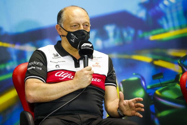 VASSEUR Frederic (fra), Team Principal of Alfa Romeo F1 Team ORLEN, portrait, press conference, PK, Pressekonferenz during the Formula 1 Heineken Australian Grand Prix 2022, 3rd round of the 2022 FIA Formula One World Championship, WM, Weltmeisterschaft on the Albert Park Circuit, from April 8 to 10, 2022 in Melbourne, Australia - F1 - AUSTRALIAN GRAND PRIX 2022 DPPI Panoramic  00122008__V2_8596