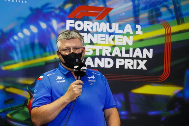 SZAFNAUER Otmar, Team Principal of Alpine F1 Team, portrait, press conference, PK, Pressekonferenz during the Formula 1 Heineken Australian Grand Prix 2022, 3rd round of the 2022 FIA Formula One World Championship, WM, Weltmeisterschaft on the Albert Park Circuit, from April 8 to 10, 2022 in Melbourne, Australia - F1 - AUSTRALIAN GRAND PRIX 2022 DPPI Panoramic  00122008__V2_8615