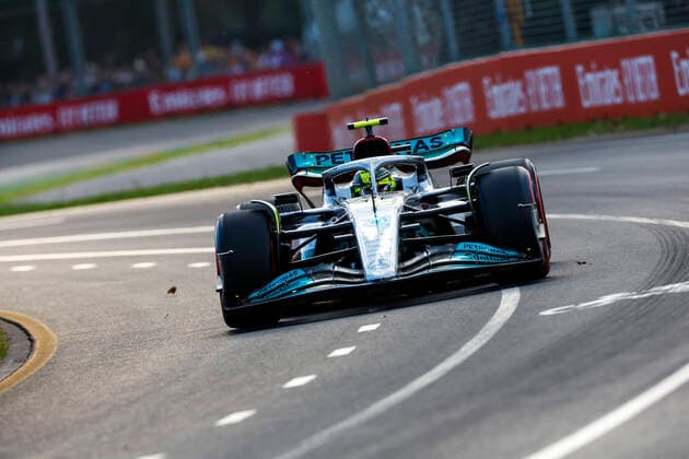 44 Lewis Hamilton GBR, Mercedes AMG Petronas F1 Team , F1 Grand Prix of Australia at Melbourne Grand Prix Circuit on April 9, 2022 in Melbourne, Australia Photo by HOCH ZWEI Melbourne Australia