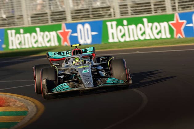 FORMULA 1 ROLEX AUSTRALIAN GRAND PRIX 2022 09 04 2022, Albert Park, Melbourne, FORMULA 1 ROLEX AUSTRALIAN GRAND PRIX 2022 , in picture Lewis Hamilton GBR , Mercedes AMG Petronas Formula One Team nordphotoxGmbHx xBratic nph00250