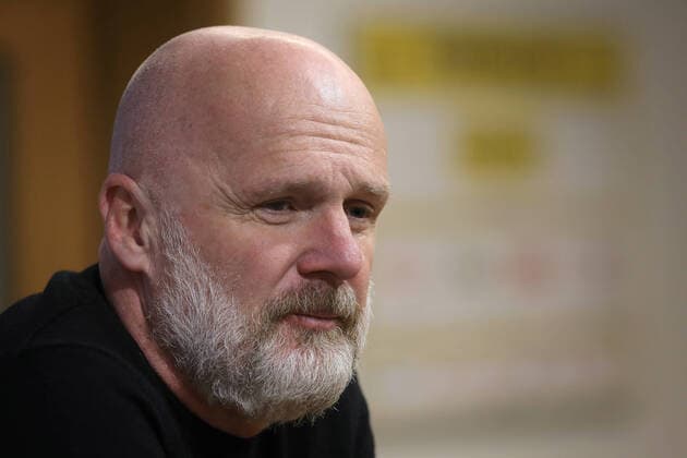 Utkani 28. kola prvni fotbalove ligy: SK Sigma Olomouc - FC Viktoria Plzen, 9. dubna 2022 v Olomouci. Trener Plzne Michal Bilek. CTKPhotoP2022040905683  SZN 23