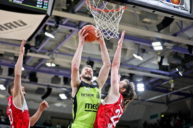 medi bayreuth s oliver Wuerzburg, Basketball, Bundesliga BBL, Matchday 29, Season 2021 2022, 09 04 2022 medi bayreuth s oliver Wuerzburg, Basketball, Bundesliga BBL, Matchday 29, Season 2021 2022, 09 04 2022 Bayreuth Copyright: xEibner-Pressefoto ThorstenxOchsx EP_TOS