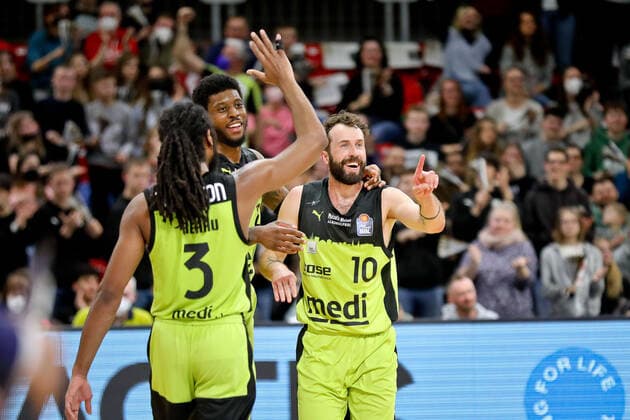 medi bayreuth s oliver Wuerzburg, Basketball, Bundesliga BBL, Matchday 29, Season 2021 2022, 09 04 2022 medi bayreuth s oliver Wuerzburg, Basketball, Bundesliga BBL, Matchday 29, Season 2021 2022, 09 04 2022 Bayreuth Copyright: xEibner-Pressefoto ThorstenxOchsx EP_TOS