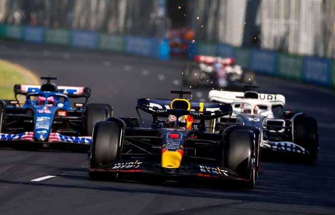 1 Max Verstappen NLD, Oracle Red Bull Racing , F1 Grand Prix of Australia at Melbourne Grand Prix Circuit on April 10, 2022 in Melbourne, Australia Photo by HOCH ZWEI Melbourne Australia
