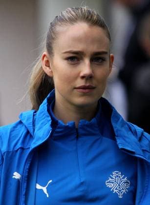 Belgrade, Serbia, Arpil 7th 2022: Elin Metta Jensen (16 Iceland) during the Womens World Cup Qualifier football match between Belarus and Iceland at Stadium Event Place in Belgrade, Serbia. Aleksandar Djorovic SPP Belarus and Iceland - World Cup Qualifier - Stadium Event Place 