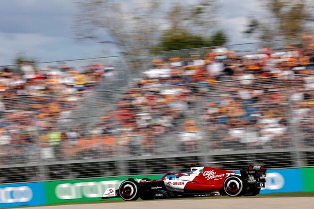 77 Valtteri Bottas FIN, Alfa Romeo F1 Team ORLEN , F1 Grand Prix of Australia at Melbourne Grand Prix Circuit on April 10, 2022 in Melbourne, Australia Photo by HOCH ZWEI Melbourne Australia