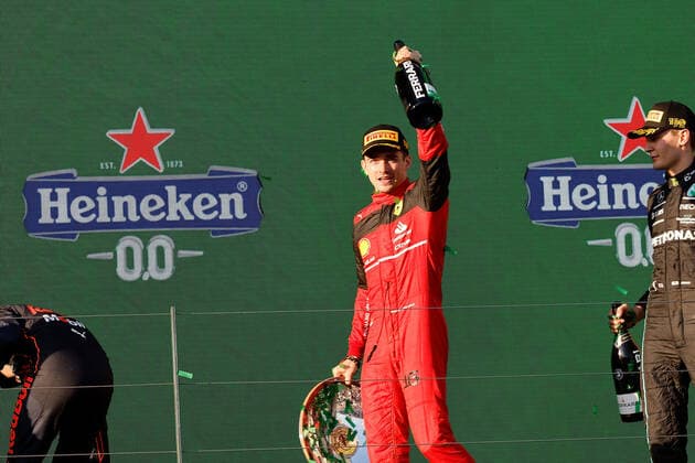 FORMULA 1 ROLEX AUSTRALIAN GRAND PRIX 2022 10 04 2022, Albert Park, Melbourne, FORMULA 1 ROLEX AUSTRALIAN GRAND PRIX 2022 , in the picture winner Charles Leclerc MCO , Scuderia Ferrari nordphotoxGmbHx xBratic nph00250