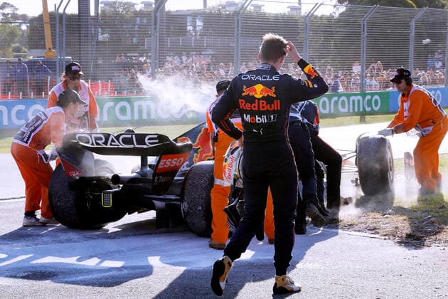 VERSTAPPEN Max F1 Team Red Bull Racing task in the race FIA F1 season 2022 GP 2022 Melbourne Australia on 10 04 2022 in Melbourne Copyright: xJerryxAndrex