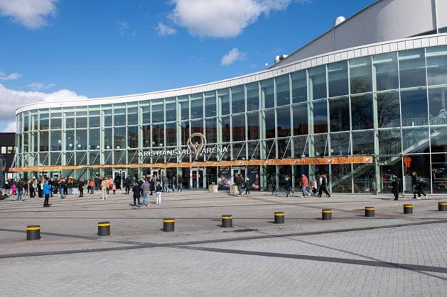 220410 Kristianstads Arena before the playoffs in the Handball League between Kristianstad and Alingsas on April 10, 2022 in Kristianstad,  Copyright: AVDOxBILKANOVIC BB220410AB001