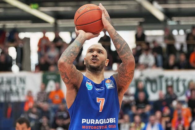 Sergio Kerusch MBC, 07 , 1000 points, Syntainics MBC vs ALBA BERLIN, Basketball Bundesliga, Maenner, 2021 2022, 29 Spieltag, 10 04 2022, Syntainics MBC vs ALBA BERLIN, Basketball Bundesliga, Maenner, 2021 2022, 29 Spieltag, 10 04 2022, Weissenfels Copyright: xEibner-Pressefoto EckehardxSchulzx ep_eer