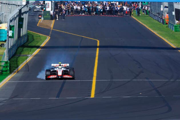 10th April 2022, Albert Park, Melbourne, Australia; FIA Formula 1 Australian Grand Prix, Race Day: Haas driver Mick Schumacher before the race at the Australian Formula 1 Grandprix  ActionPlus12377982 StephenxBlackberry