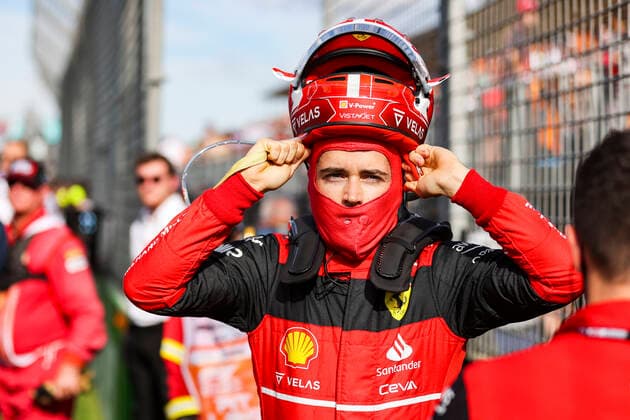 16 Charles Leclerc MCO, Scuderia Ferrari , F1 Grand Prix of Australia at Melbourne Grand Prix Circuit on April 10, 2022 in Melbourne, Australia Photo by HOCH ZWEI Melbourne Australia