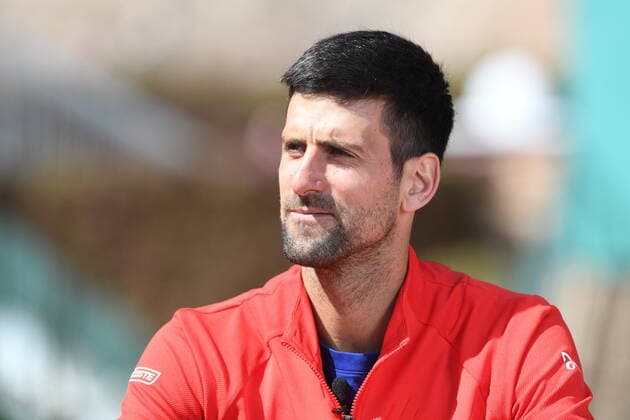 Tennis, ATP-Tunier in Monte Carlo, Training Tennis : Monte Carlo 2022 - Monaco - Djokovic - Serbie Tennis : Monte Carlo 2022 - Monaco - 10 04 2022 ChrysleneCaillaud Panoramic 