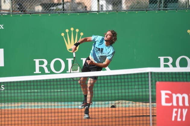 Tennis : Monte Carlo 2022 - Monaco - Tsitsipas - Grece Tennis : Monte Carlo 2022 - Monaco - 10 04 2022 ChrysleneCaillaud Panoramic 