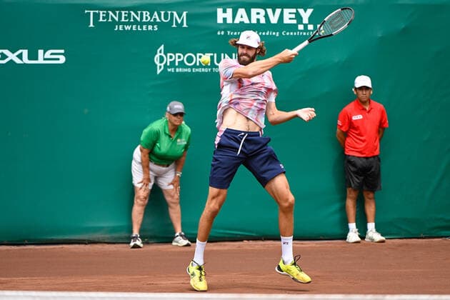 Tennis, ATP Tournament in Houston, Final, Reilly Opelka - John Isner