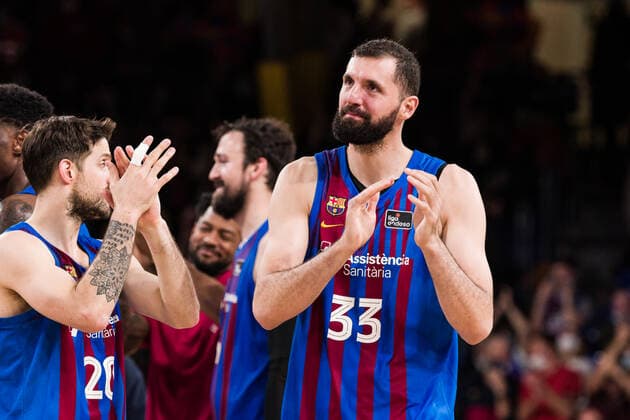 April 10, 2022, Barcelona, Barcelona, Spain: Nikola Mirotic of FC Barcelona, Barca during the ACB Liga Endesa match between FC Barcelona and Real Madrid at Palau Blaugrana on April 10, 2022 in Barcelona, Spain. Barcelona Spain - ZUMAa181 20220410_zaa_a181_126 Copyright: xJavierxBorregox