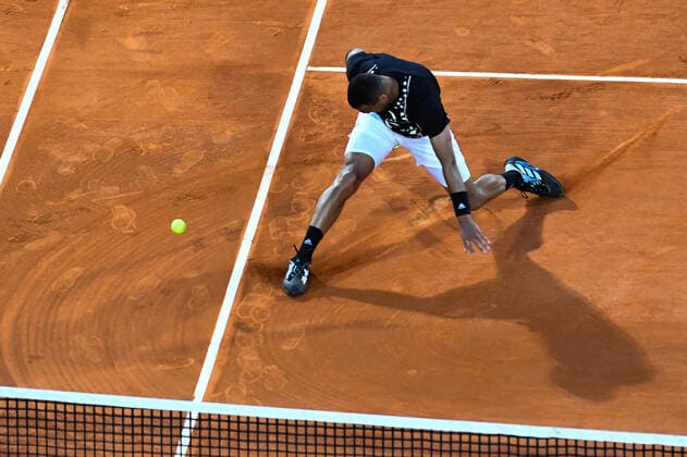 Tennis : Monte Carlo 2022 - Jo Wilfried Tsonga - France Tennis : Monte Carlo 2022 - Monaco - 11 04 2022 ChrysleneCaillaud Panoramic 