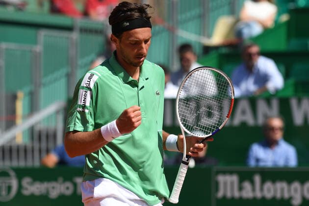 Tennis : Monte Carlo 2022 - Arthur Rinderknech - France Tennis : Monte Carlo 2022 - Monaco - 11 04 2022 ChrysleneCaillaud Panoramic 