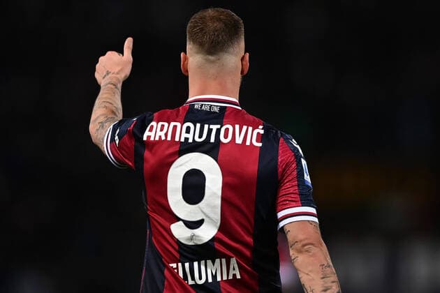 Sport Themen der Woche KW15 Sport Bilder des Tages Mg Bologna 11 04 2022 - campionato di calcio serie A Bologna-Sampdoria foto Matteo Gribaudi Image nella foto: esultanza gol Marko Arnautovic- 