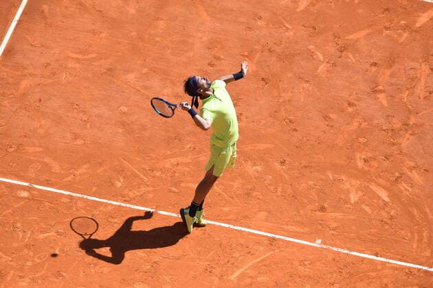 Tennis : Monte Carlo 2022 - Fognini - Italie Tennis : Monte Carlo 2022 - Monaco - 11 04 2022 ChrysleneCaillaud Panoramic 
