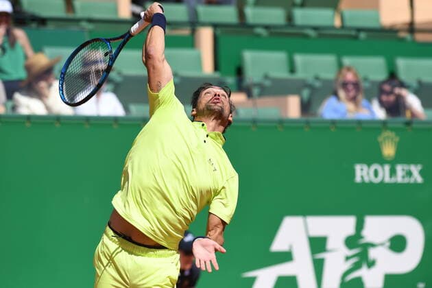 Tennis : Monte Carlo 2022 - Fognini - Italie Tennis : Monte Carlo 2022 - Monaco - 11 04 2022 ChrysleneCaillaud Panoramic 