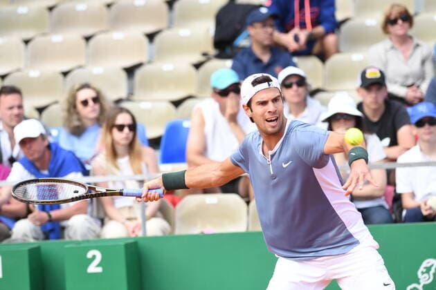 Tennis : Monte Carlo 2022 - Khachanov - Russie Tennis : Monte Carlo 2022 - Monaco - 11 04 2022 ChrysleneCaillaud Panoramic 
