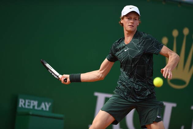 Tennis : Monte Carlo 2022 - Sinner - Italie Tennis : Monte Carlo 2022 - Monaco - 11 04 2022 ChrysleneCaillaud Panoramic 
