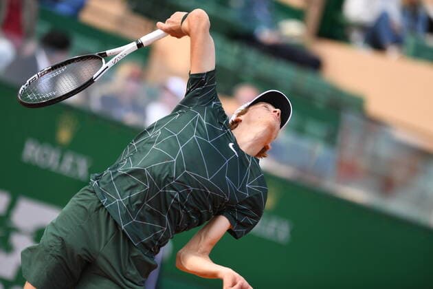 Tennis : Monte Carlo 2022 - Sinner - Italie Tennis : Monte Carlo 2022 - Monaco - 11 04 2022 ChrysleneCaillaud Panoramic 