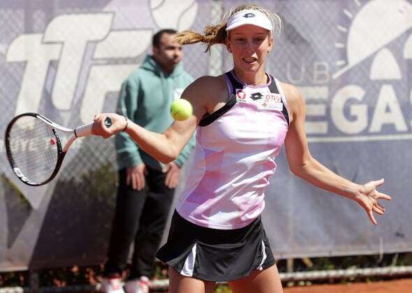 TENNIS - Billie Jean King Cup 2022 ANTALYA,TURKEY,12.APR.22 - TENNIS - Billie Jean King Cup, Europe Africa Group I. Image shows Sinja Kraus (AUT).  GEPAxpictures xWalterxLuger