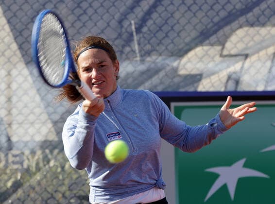 TENNIS - Billie Jean King Cup 2022 ANTALYA,TURKEY,12.APR.22 - TENNIS - Billie Jean King Cup, Europe Africa Group I. Image shows Melanie Klaffner (AUT).  GEPAxpictures xWalterxLuger