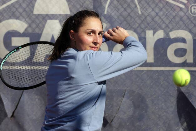 TENNIS - Billie Jean King Cup 2022 ANTALYA,TURKEY,12.APR.22 - TENNIS - Billie Jean King Cup, Europe Africa Group I. Image shows Tamira Paszek (AUT).  GEPAxpictures xWalterxLuger