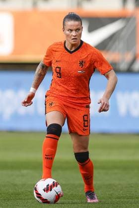 Den Haag , 12-04-2022 , Car Jeans Stadion , Dutch football , season 2021 2022 , Friendly match Netherlands vs South Africa , Netherlands player Sherida Spitse Netherlands - South Africa (women)  x16136457x Copyright:
