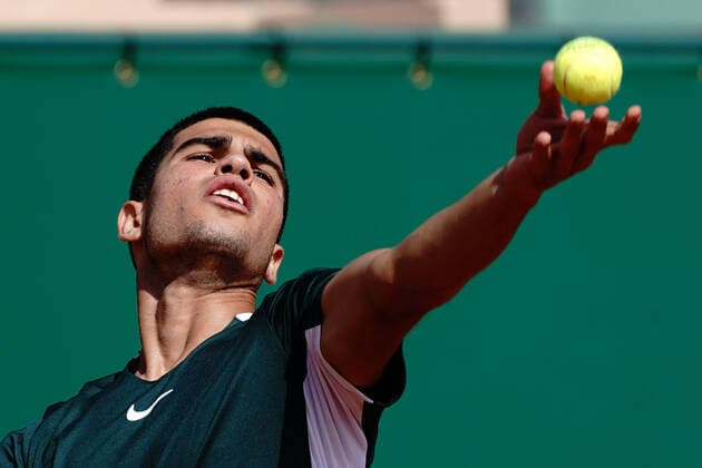 Carlos Alcaraz Garfia (Espagne) TENNIS : Master 1000 de Monte-Carlo - Monte Carlo - 13 04 2022 NorbertScanella Panoramic 