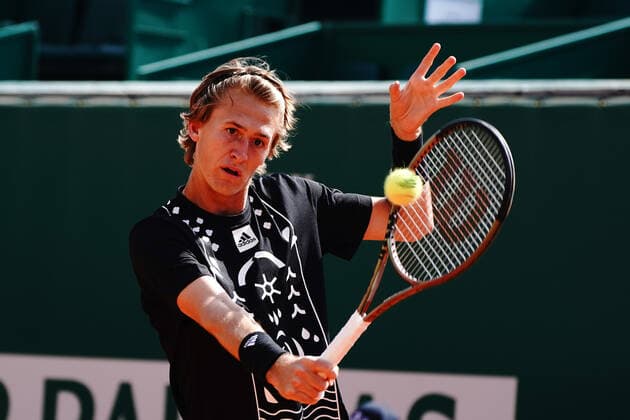 Sebastian Korda (USA) TENNIS : Master 1000 de Monte-Carlo - Monte Carlo - 13 04 2022 NorbertScanella Panoramic 