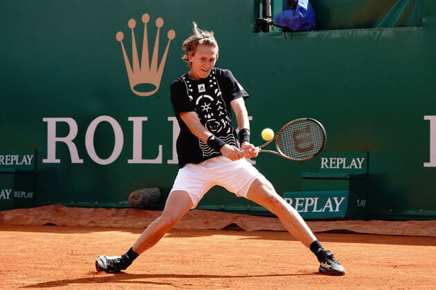 Sebastian Korda (USA) TENNIS : Master 1000 de Monte-Carlo - Monte Carlo - 13 04 2022 NorbertScanella Panoramic 