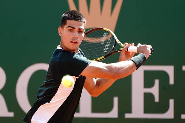 Carlos Alcaraz Garfia (Espagne) TENNIS : Master 1000 de Monte-Carlo - Monte Carlo - 13 04 2022 NorbertScanella Panoramic 
