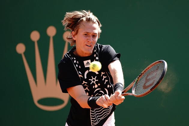 Sebastian Korda (USA) TENNIS : Master 1000 de Monte-Carlo - Monte Carlo - 13 04 2022 NorbertScanella Panoramic 