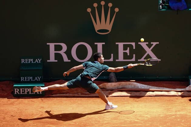 Carlos Alcaraz Garfia (Espagne) TENNIS : Master 1000 de Monte-Carlo - Monte Carlo - 13 04 2022 NorbertScanella Panoramic 