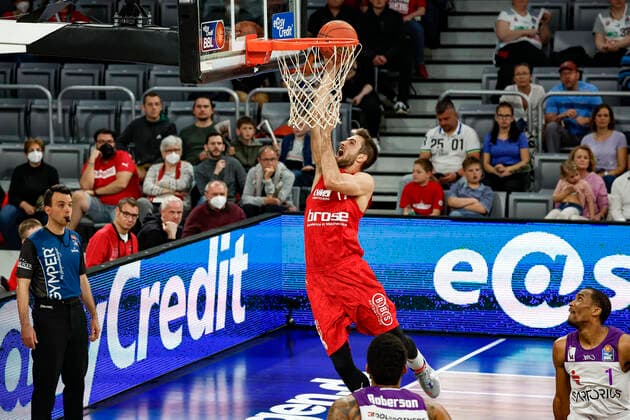 Tomas Kyzlink Brose Bamberg, 77 Brose Bamberg BG Göttingen Goettingen easyCredit BBL Basketball Bundesliga Season 2021 22 Matchday 30, 13 04 2022 Bamberg, Brose Arena Photo Daniel Löb Loeb Copyright: DanielxLöb