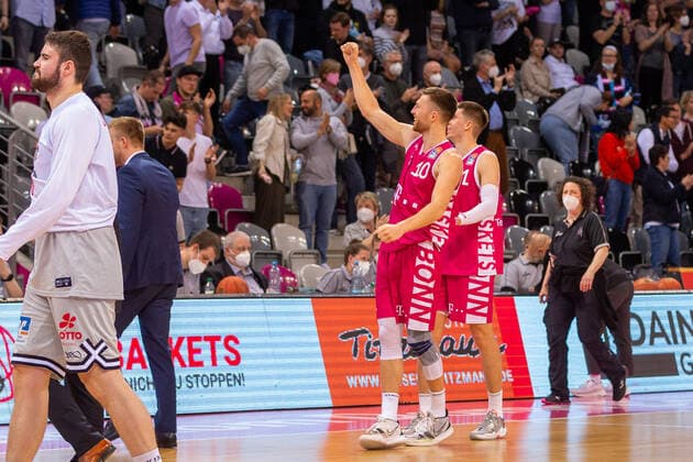 Saulius Kulvietis Telekom Baskets Bonn, 10 GER, Telekom Baskets Bonn vs JobStairs Giessen 46ers, Basketball, 1 Bundesliga, EASYCREDIT BBL, 30 Spieltag, Spielzeit 2021 22, 13 04 2022, Location Telekom Dome in Bonn GER, Telekom Baskets Bonn vs JobStairs Giessen 46ers, Basketball, 1 Bundesliga, EASYCREDIT BBL, 30 Spieltag, Spielzeit 2021 22, 13 04 2022, Location Telekom Dome in Bonn Foto Gerhard Wingender Bonn Copyright: xEibner-Pressefotox xGerhardxWingenderx EP_GWR